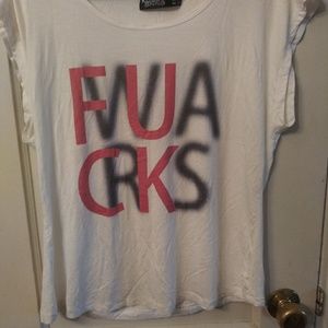 💎 White "Fuck Wars" t-shirt